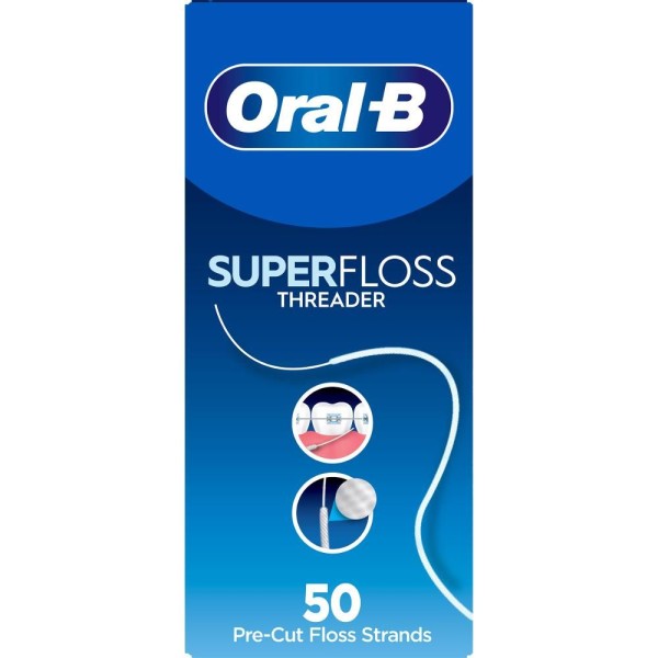 SUPERFLOSS ZAVADĚČ NITĚ ROVNÁTKA ORAL-B