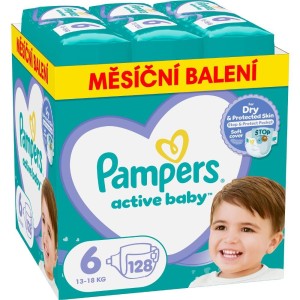 PLENKY AKTIVE BABY VEL. 6/128 KS PAMPERS
