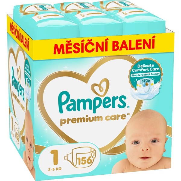 PLENKY PREMIUM CARE VEL.1/156 KS PAMPERS