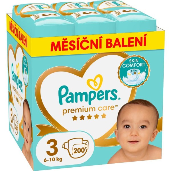 PLENKY PREMIUM CARE VEL.3/200 KS PAMPERS