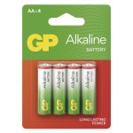 Alkalická baterie GP Alkaline AA (LR6), 4 ks
