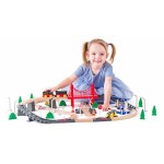 102192111 Vláčkodráha 80 dílů WOODY