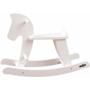 102191835 Houpací kůň - bílý WOODY