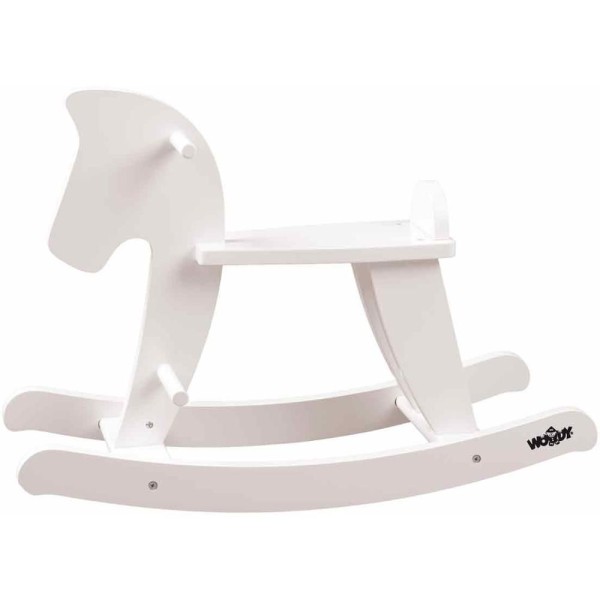 102191835 Houpací kůň - bílý WOODY