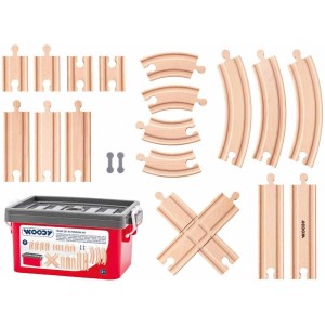 102192108 Set kolejí 20ks WOODY