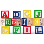 102190913 Vozík s kostkami 35dílů WOODY