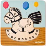 102191366 Puzzle Baby - koník hou. WOODY
