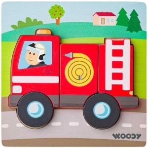 102191362 Puzzle Baby - hasič WOODY