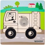 102191362 Puzzle Baby - hasič WOODY