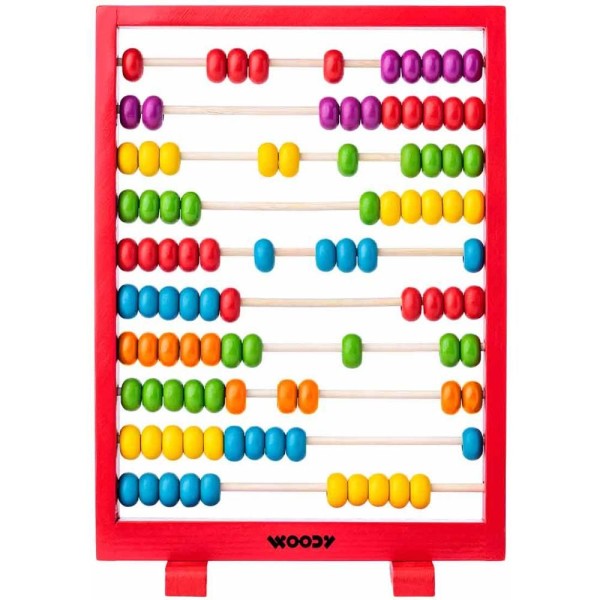102190009 Počítadlo červené WOODY