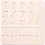 102190069 Puzzle-číslice na desce WOODY