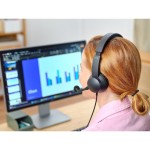 Ayda PC headset USB +microphone BK TRUST