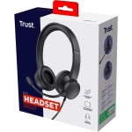 Ayda PC headset + microphone Black TRUST