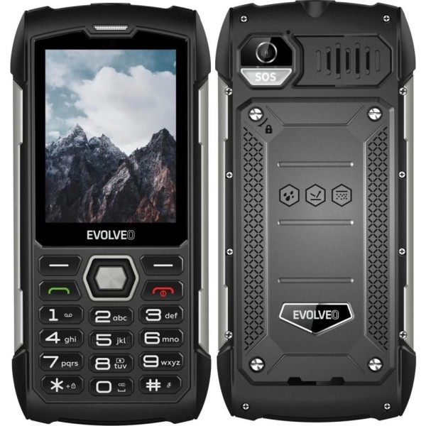 StrongPhone H1 DS černo-stříbrný EVOLVEO
