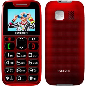 EasyPhone s nab.stojánk. červený EVOLVEO