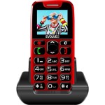 EasyPhone s nab.stojánk. červený EVOLVEO