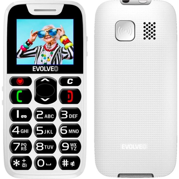 EasyPhone s nab. stojánkem bílý EVOLVEO