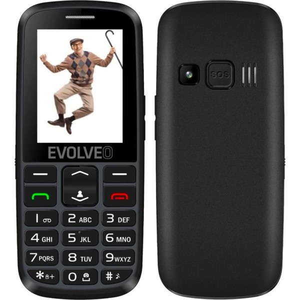 EasyPhone EG s nab. stoj. černý EVOLVEO