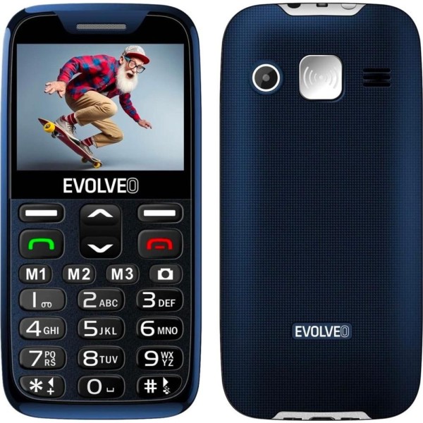 EasyPhone XR s nab. stoj. modrý EVOLVEO