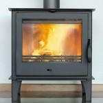 TIM SISTEM, kamna na dřevo TS-S, 8 kW, vývod 120 mm, černá