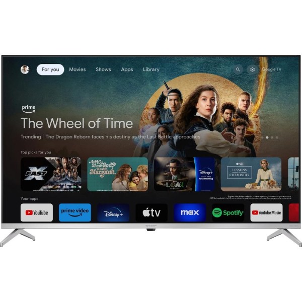 43GP6260E QLED GOOGLE FRAMELESS TV SHARP