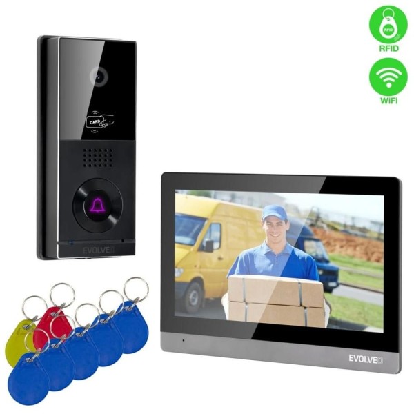 DoorPhone AHD10 černo-stříbrný EVOLVEO