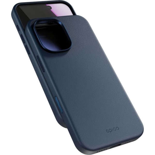 Mag+ leather case iPhone 17 Blue EPICO