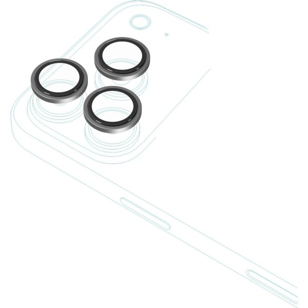 Camera glass Al. iPhone 17 Pro Bk EPICO