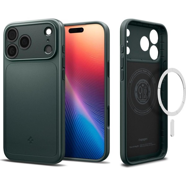 Thin Fit MS case iP17 Pro Abyss green