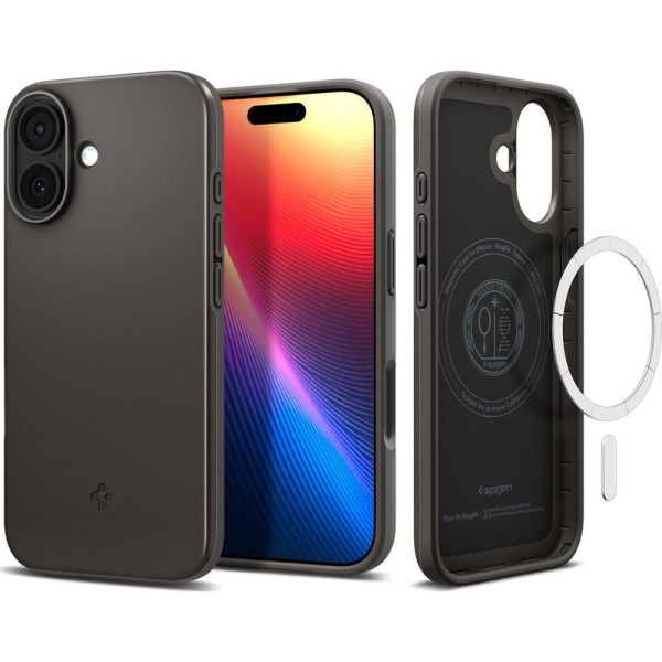 Thin Fit MS case iPhone 17 Gunmetal