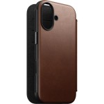 Modern Leather Folio iPhone 17 Brown