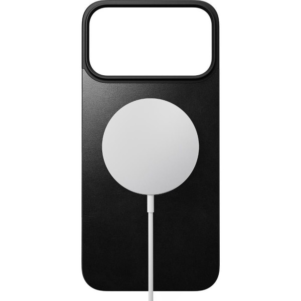 Magnetic Leather Back MS iP17 Pro Max BK