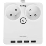 12W 2x zásuvka, 4xUSB, 1.5m bílá HUSLOG
