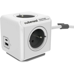 PowerCube Extended USB šed.1,5m CUBENEST
