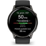 Venu 4 45mm Slate + Black Silicone band