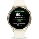 Venu 4 41mm Lunar Gold/Bone Silic band