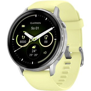 Venu 4 45mm Silver/Citron Silicone band