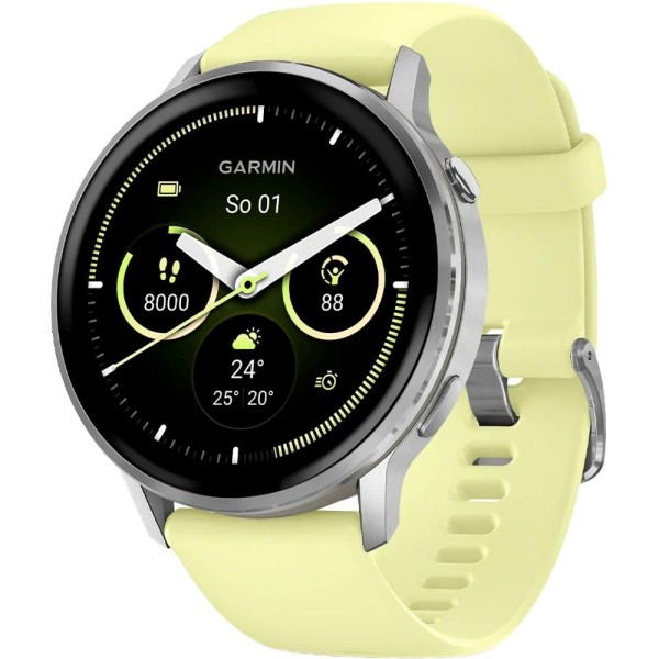 Venu 4 45mm Silver/Citron Silicone band