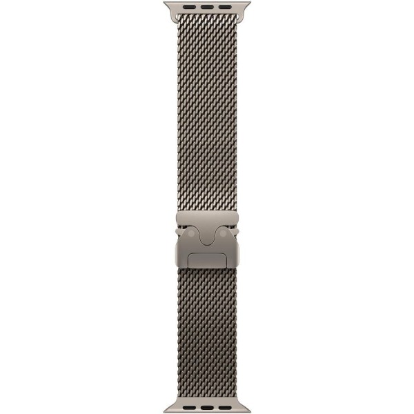 49mm NaturalTitanium Milanese Loop Large