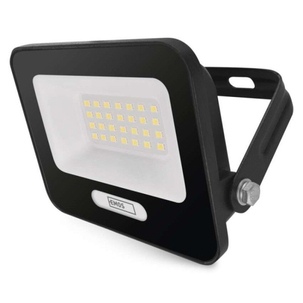 LED reflektor GLARO 20W, černý, IP65, 2000 lm, neutrální bílá