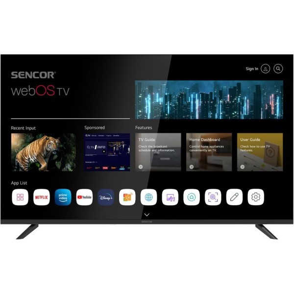 SLE 43FS804B WEBOS SMART TV SENCOR