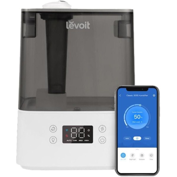 CLASSIC 300S SMART ZVLHČOVAČ ŠEDÝ LEVOIT