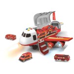 Hasičské letadlo s nákl.pros.+3 autíčka