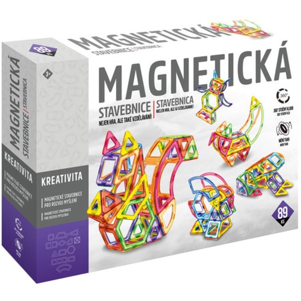 Magnetická stavebnice 89ks