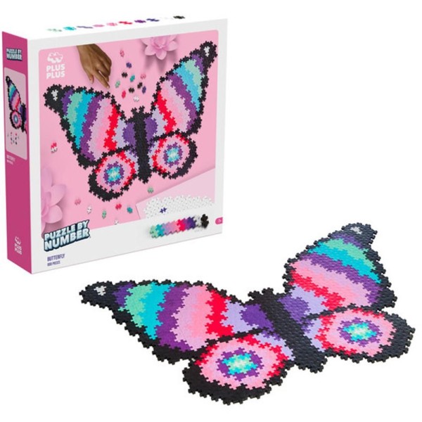 Skládej podl.čísel-Motýl 800ks PLUS-PLUS