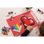 Skládej podl.čísel-Srdce 250ks PLUS-PLUS