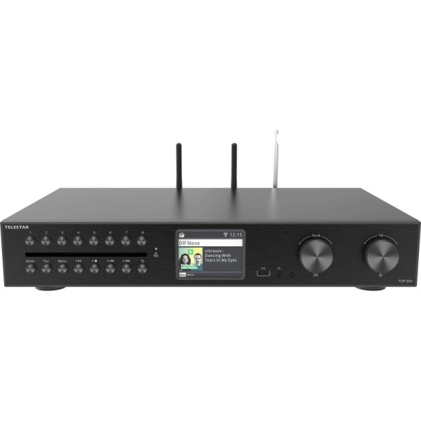 TOP550 Hi-Fi systém rádio černá TELESTAR