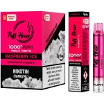 E-CIGARET 1000+ RASPBERRY ICE PUFF HOUSE