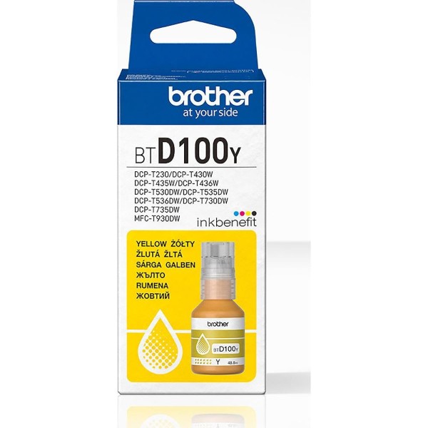 BTD100Y inkoust yellow 5000 str. BROTHER