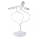 LED stolní lampa D08 s USB, bílá